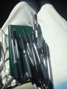 Do you think I have enough pens in my purse?
